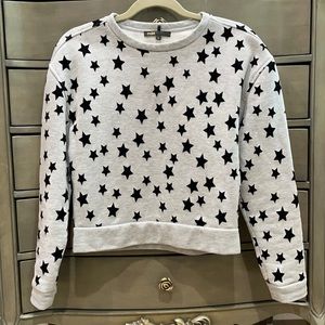 Maje Gray Star Sweatshirt, Size 1